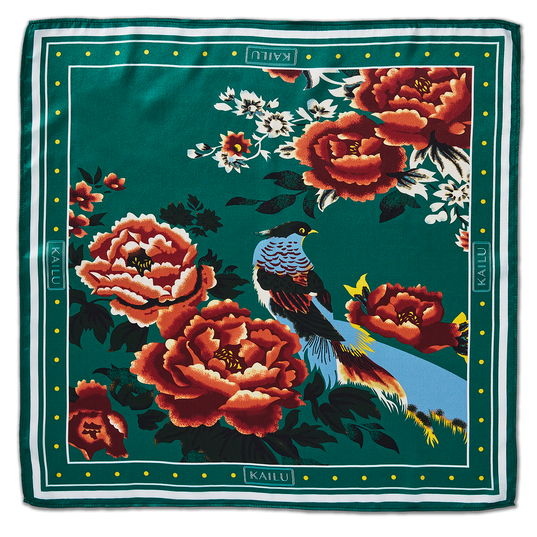 Imperial Bloom Silk Scarf