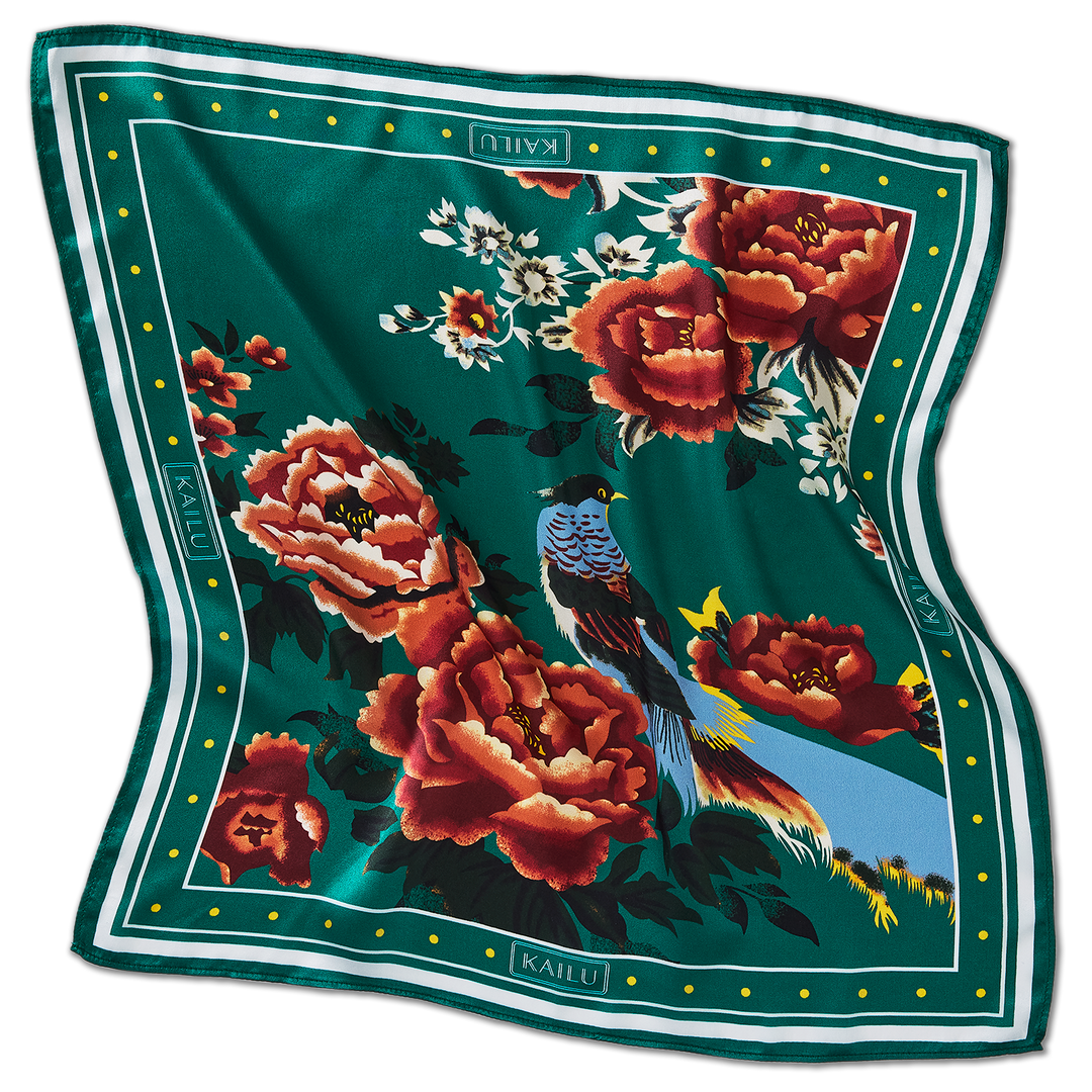Imperial Bloom Silk Scarf