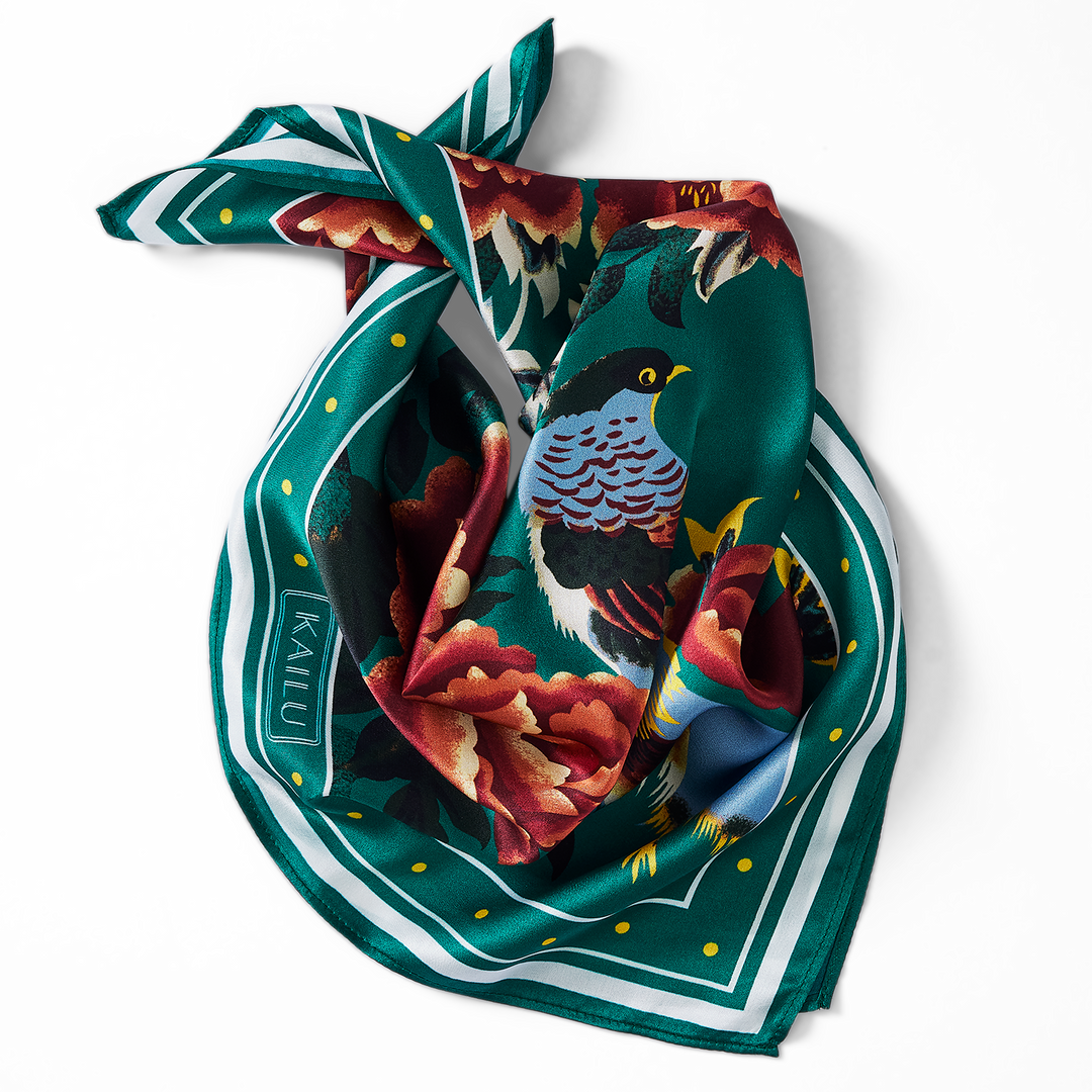 Imperial Bloom Silk Scarf