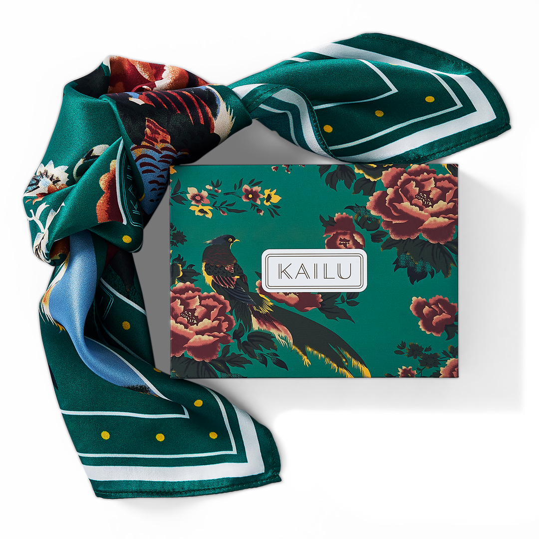 Imperial Bloom Silk Scarf