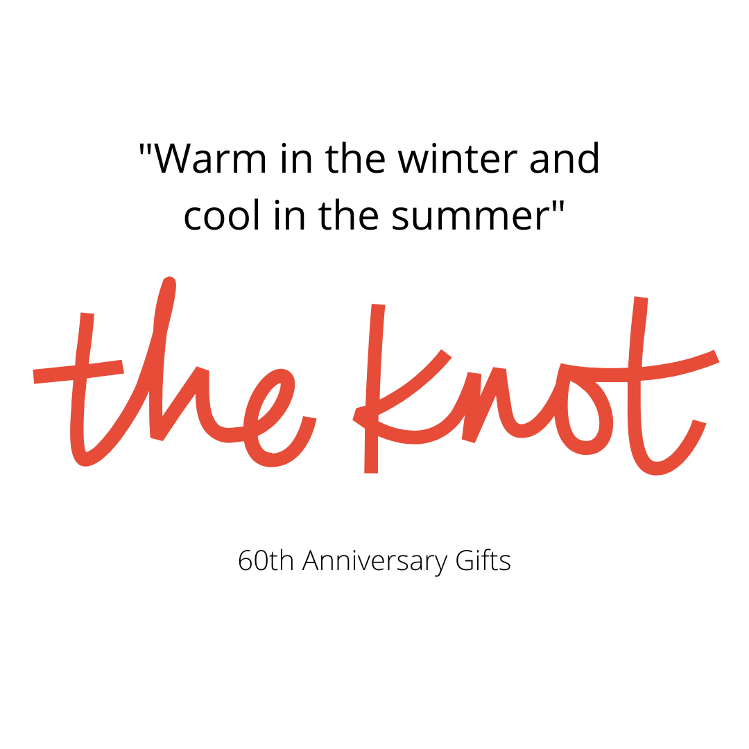 The Knot featured KAILU Heritage Duvets and Open Road Portable silk throws saying "Warm in the winter and cool in the summer"