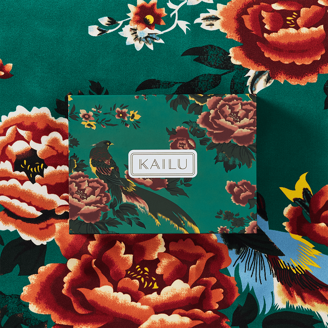 Imperial Bloom Silk Scarf - KAILU