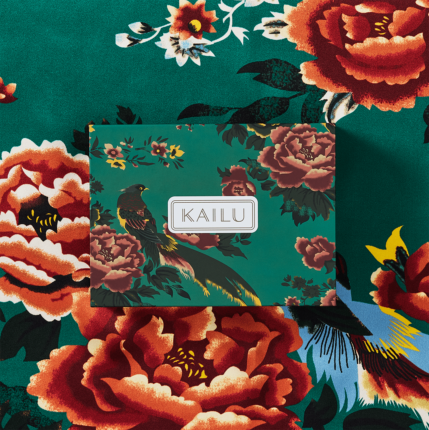 Imperial Bloom Silk Scarf - KAILU