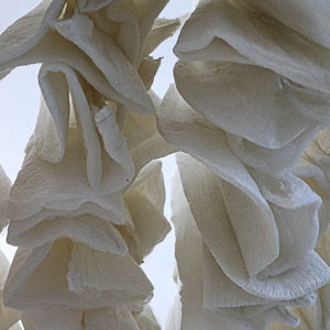 Our artisans let nature guide every step of their process, using sunlight to dry and fortify the raw silk before stretching it by hand.