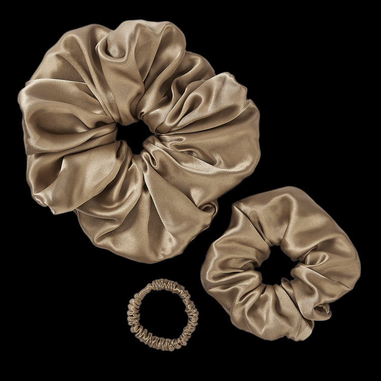 Silk Scrunchie Trio - KAILU